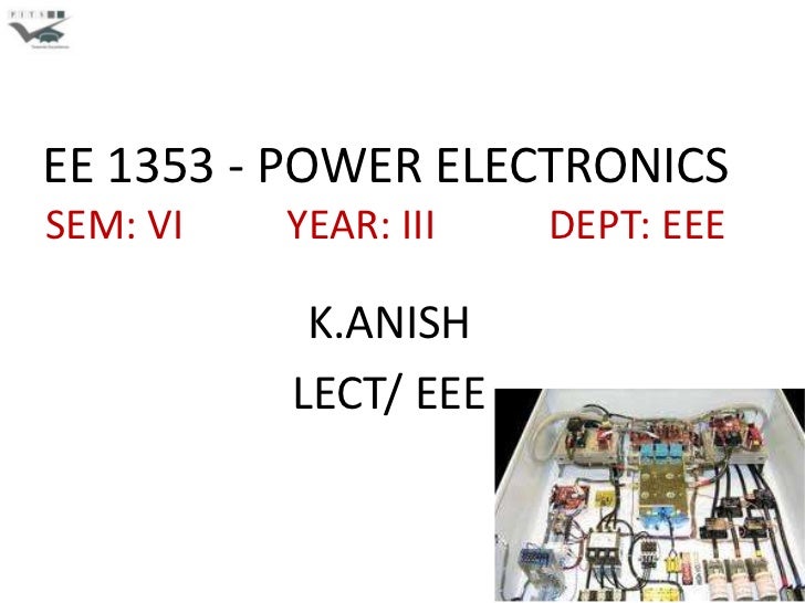 Electronics III